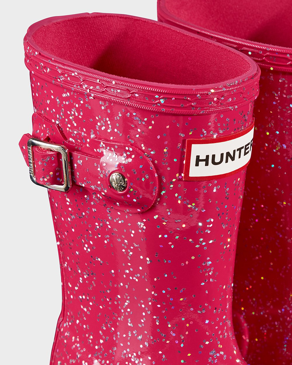 Galochas Hunter Criança Rosa - Original Little Giant Glitter - 16SXORVWU